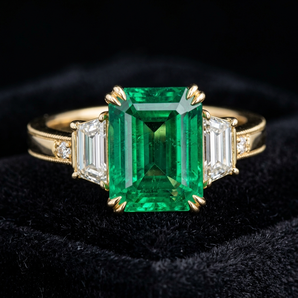THE MUZO EMERALD SOLITAIRE